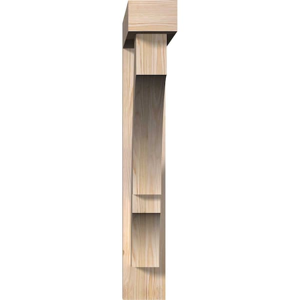 Balboa Block Smooth Bracket W/ Offset Brace, Douglas Fir, 5 1/2W X 36D X 36H